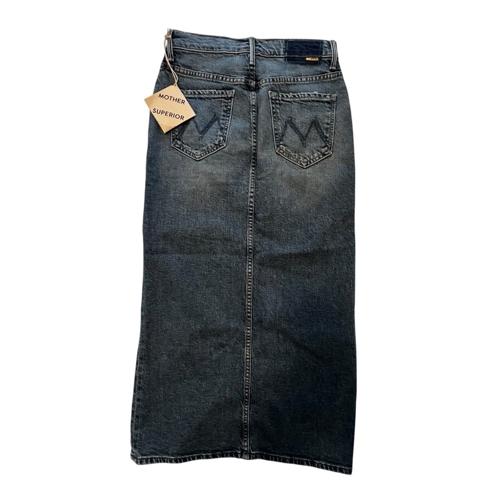NWT Mother Superior The Split Second Skirt in Strike A Pose Midi Slit High Rise - Picture 11 of 15